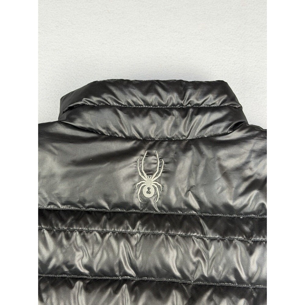 Spyder Jacket Mens XL Black Puffer Full Zip Lightweight Insulated Down Outdoor - Picture 5 of 11